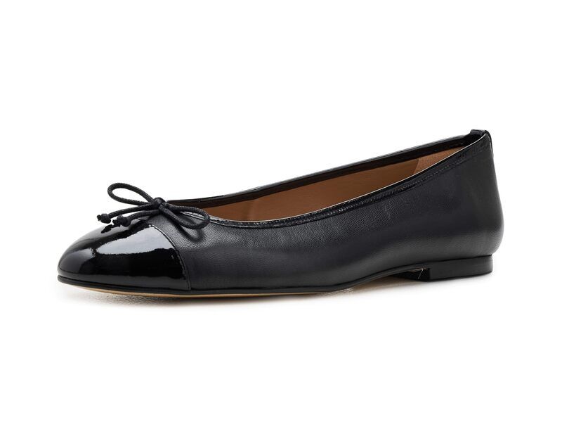 エルケーベネット レディース シューズ サンダル キャップ LK Bennett Kara Toe Cap Ballerina Flats Black ブラック