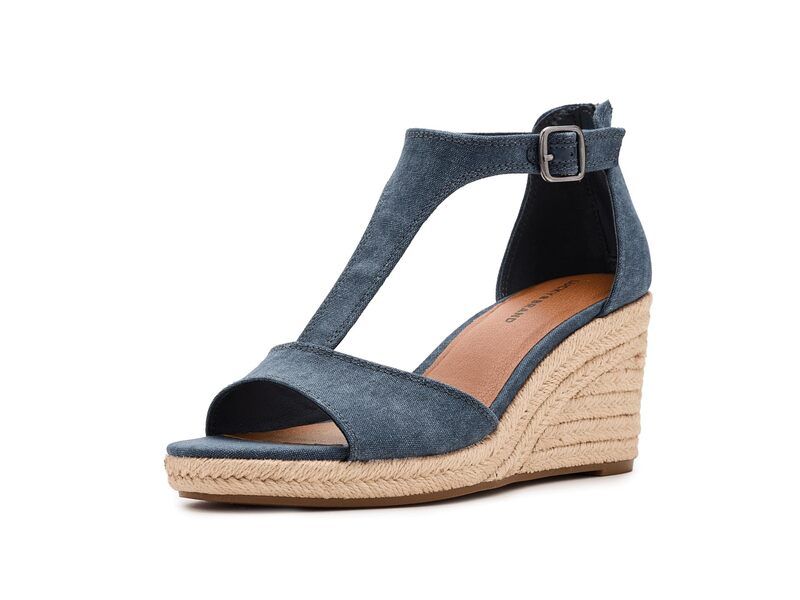 ラッキーブランド レディース シューズ ヒール サンダル Lucky Brand Cyleste TStrap Wedge Sandals Navy ネイビー