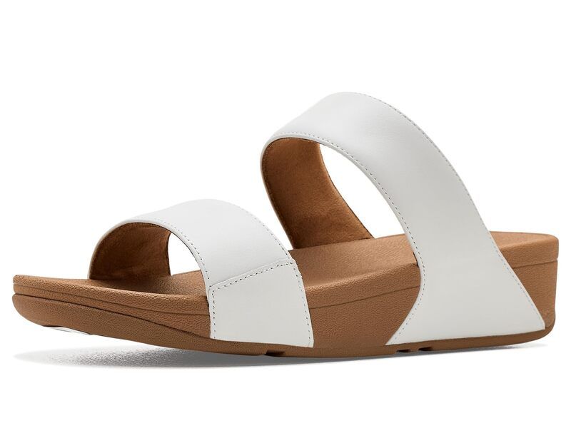 フィットフロップ レディース シューズ サンダル レザー FitFlop Lulu Leather Slides Urban White ホワイト