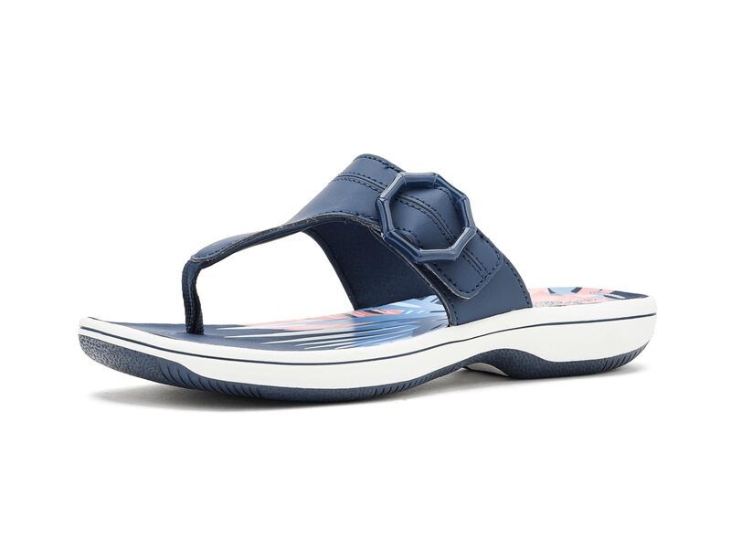 クラークス レディース シューズ サンダル Clarks Breeze Cove Navy Synthetic ネイビー