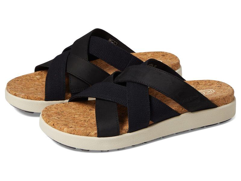 キーン レディース シューズ サンダル KEEN Elle Mixed Slide BlackBirch ブラック