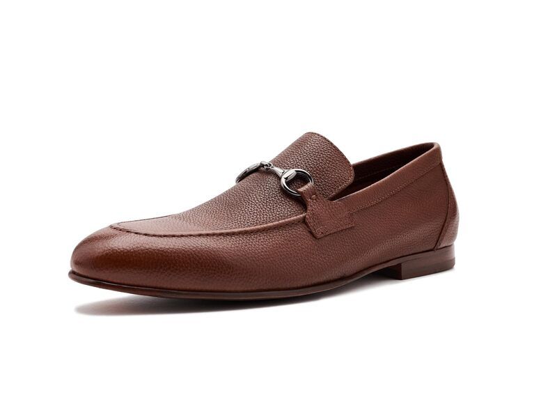 ジョンストンアンドマーフィー メンズ シューズ スリッポン・ローファー Johnston Murphy Higgins Bit Loafers Tan Full Grain タン
