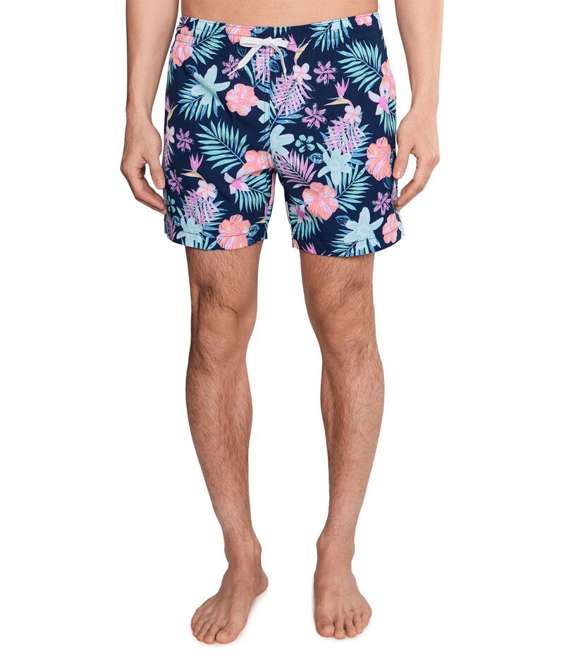 チャビーズ メンズ 水着 ハーフパンツ・ショーツ Chubbies The Tropic Like Its Hots 55 Classic Lined Swim Trunks Navy Floral