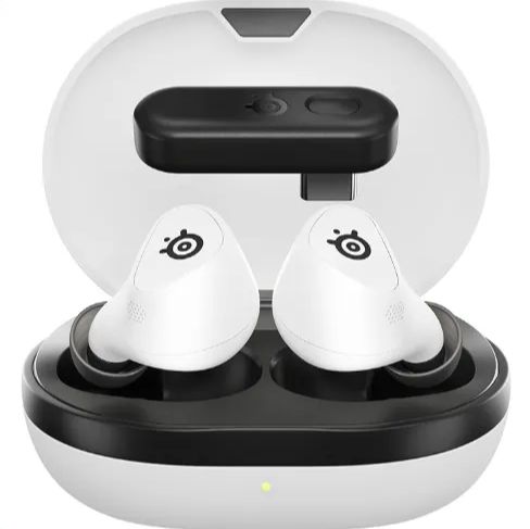 中古・動作品　SteelSeries ゲーミングワイヤレスイヤホン Arctis GameBuds ワイヤレス ゲーミングイヤホン ホワイト