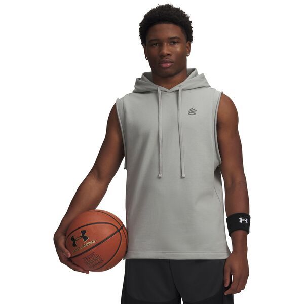 アンダーアーマー メンズ アウター パーカー・スウェット ノースリーブ Under Armour Mens Curry Sleeveless Hoodie TitaniumClay Green グリー