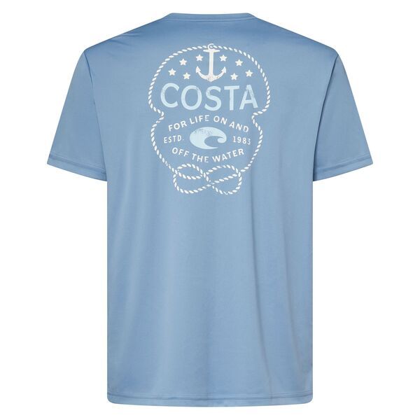 コスタデルマール メンズ トップス シャツ Costa Del Mar Mens American Knot Update Shirt Low Tide