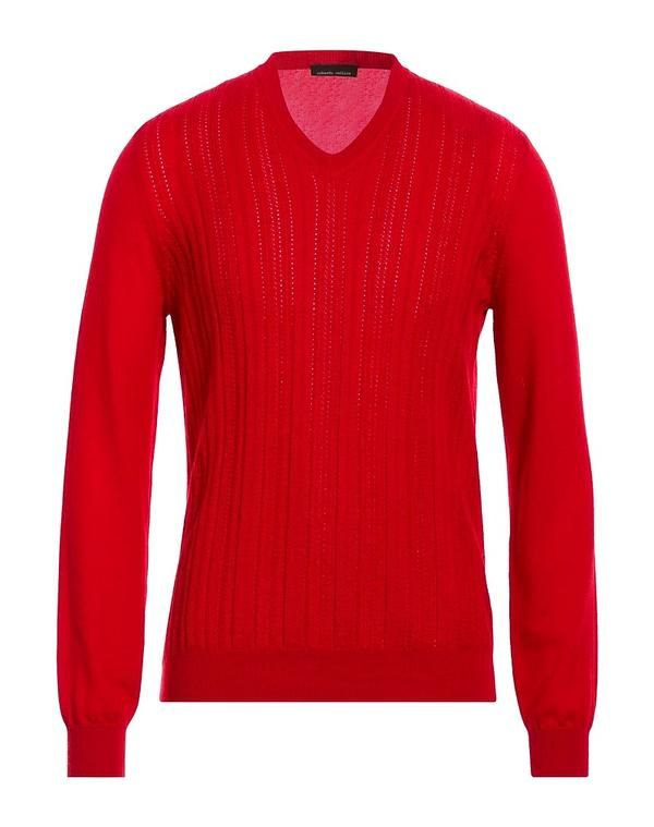 ロベルトコリーナ メンズ トップス シャツ プルオーバー ROBERTO COLLINA Red レッド