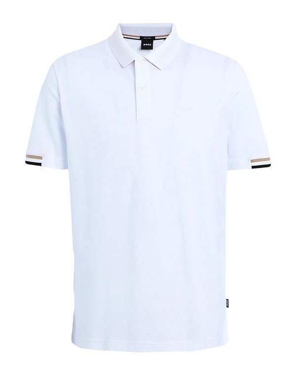 ボス メンズ トップス ポロシャツ BOSS White ホワイト