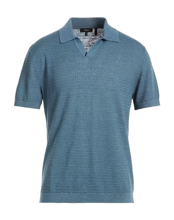 セオリー メンズ トップス ポロシャツ THEORY Blue Gray グレー