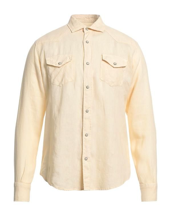 イレブンティ メンズ トップス シャツ ELEVENTY Pastel Yellow イエロー