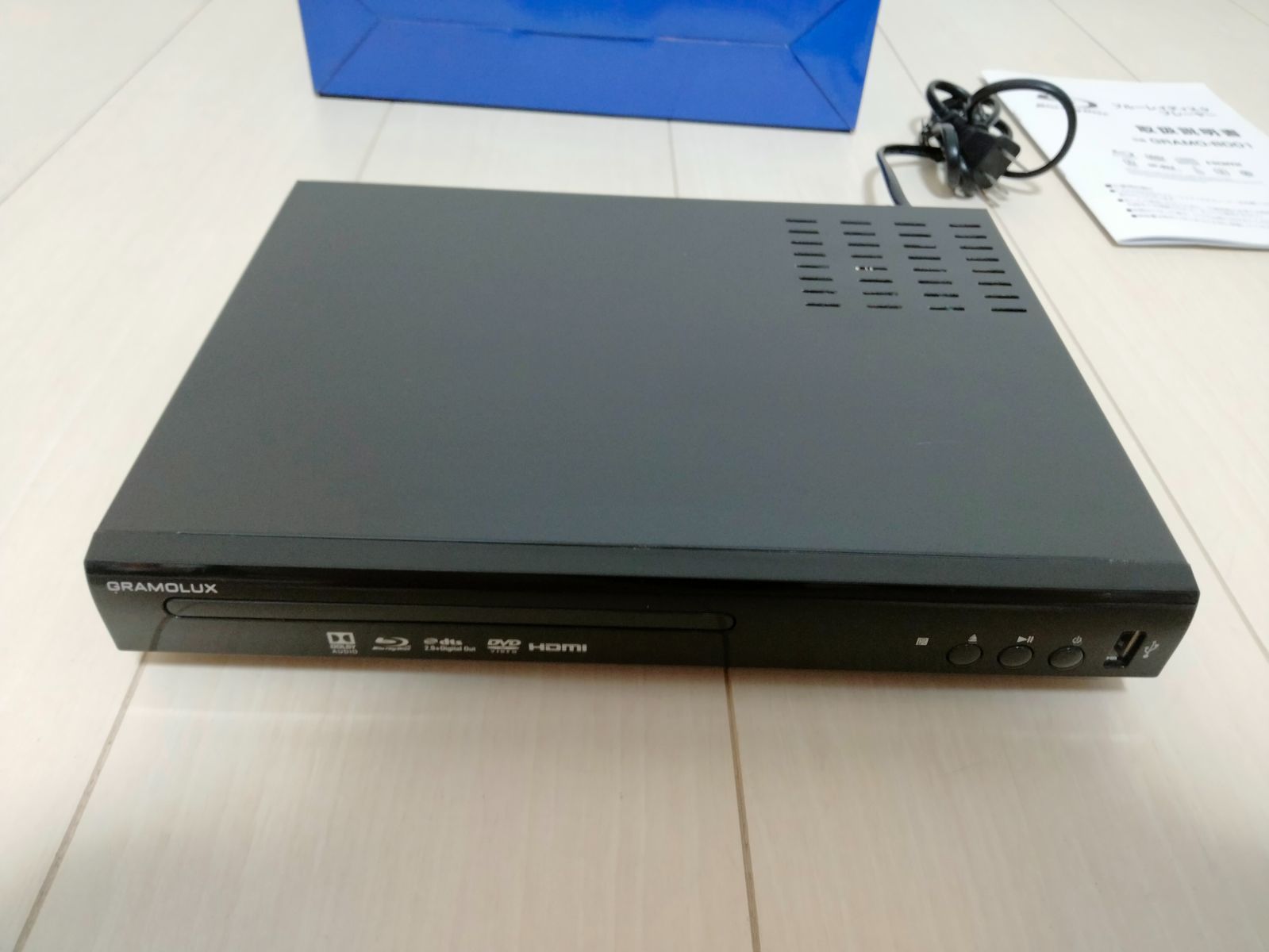 良品】GRAMOLUX ブルーレイプレーヤー GRAMO-BD01 BK ブルーレイ