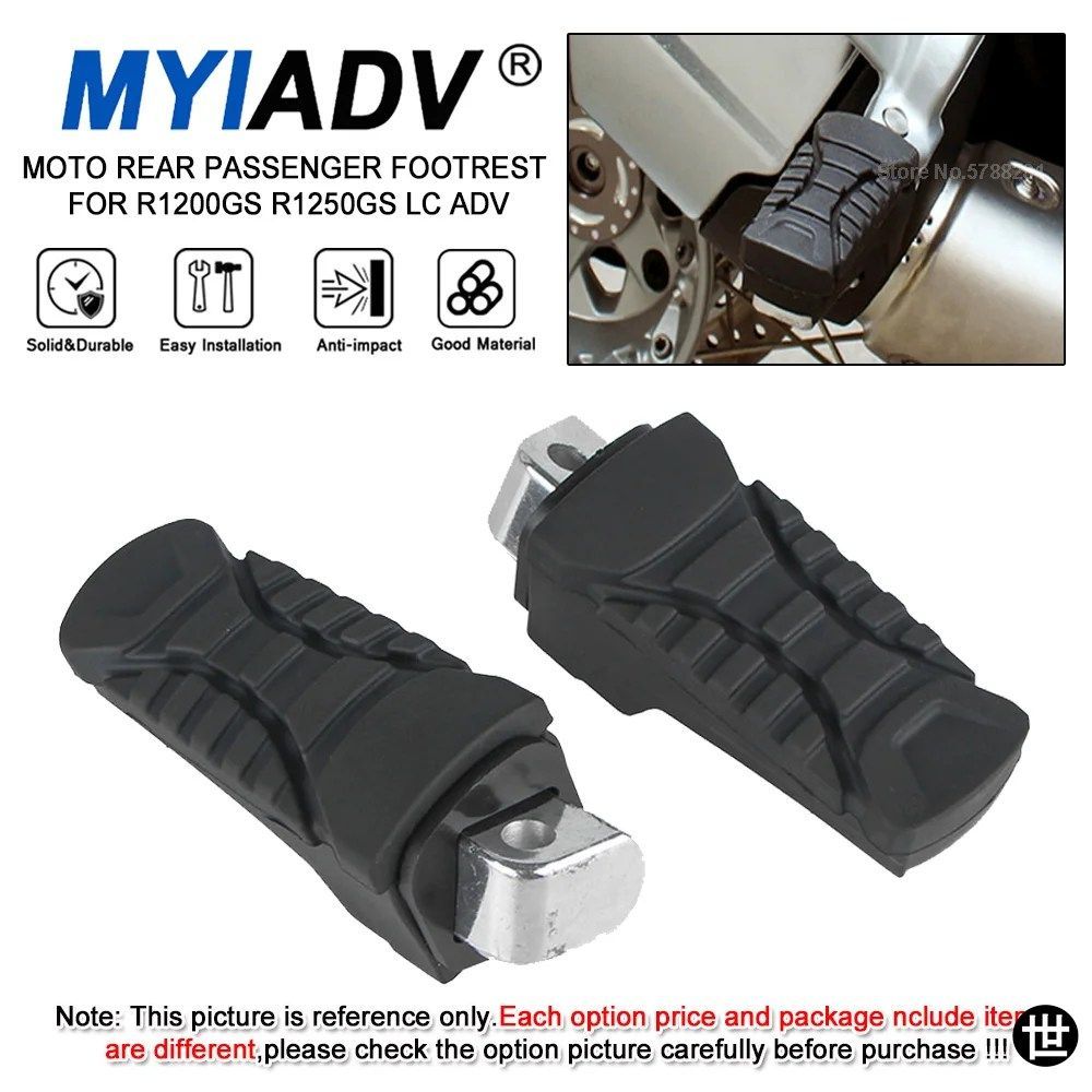 BMW R1200GS R1250GS ADV R1200 R1250GS 2013-2023 S1000XR用リアパッセンジャーフットレストフットペグブラケットラバーカバー