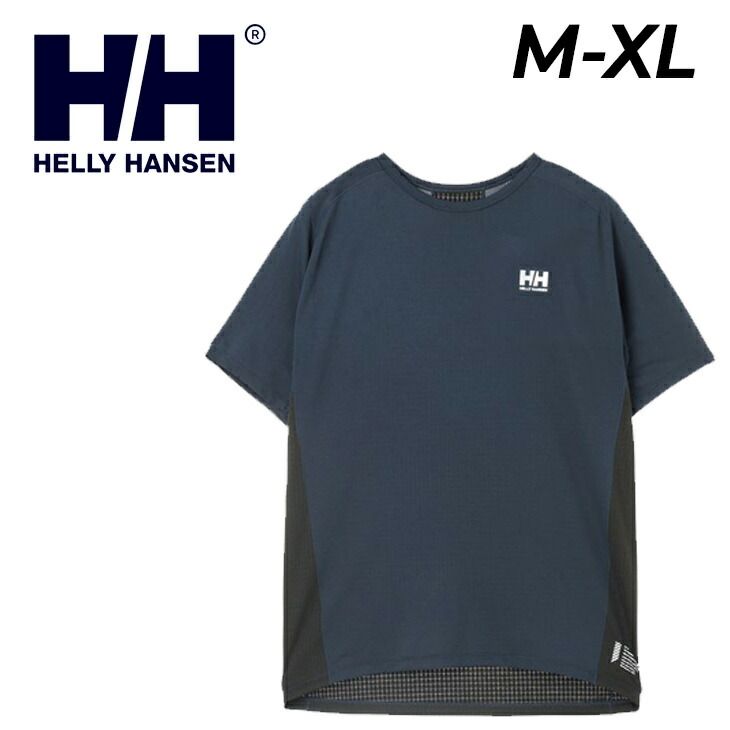 ヘリーハンセン 半袖 ベースレイヤー メンズ インナー HELLYHANSEN S/Sリファハイブリッドグリッドティー 半袖シャツ セーリング マリンスポーツ スポーツウェア 抗菌防臭 速乾 スポーツTシャツ メンズウエア /HH32601