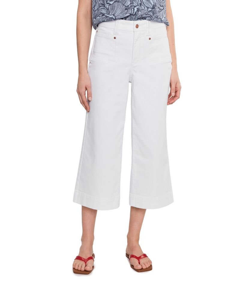 エヌワイディージェイ レディース ボトムス デニムパンツ キャップ NYDJ Brigitte Capri Optic White ホワイト 20,576円