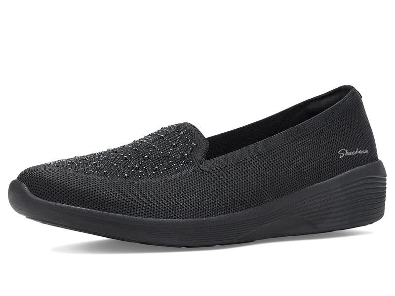 スケッチャーズ レディース シューズ スリッポン・ローファー SKECHERS Arya Moonlit Ray Black ブラック