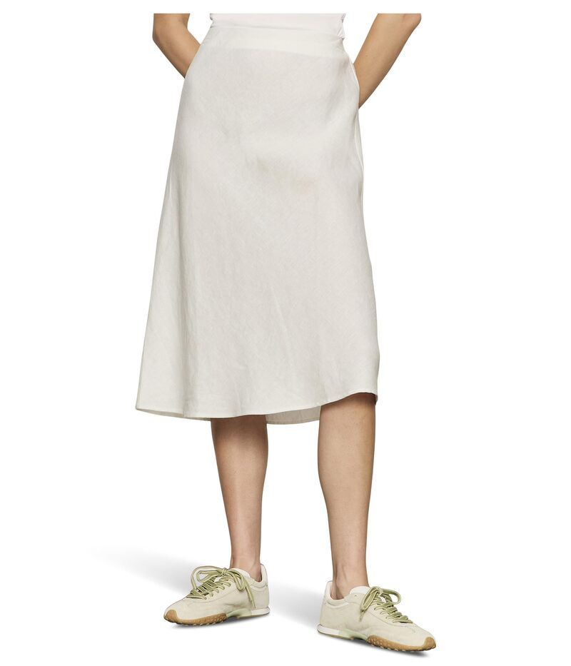 サンクチュアリー レディース ボトムスカート リネン Sanctuary Everyday Linen Slip Skirt White ホワイト