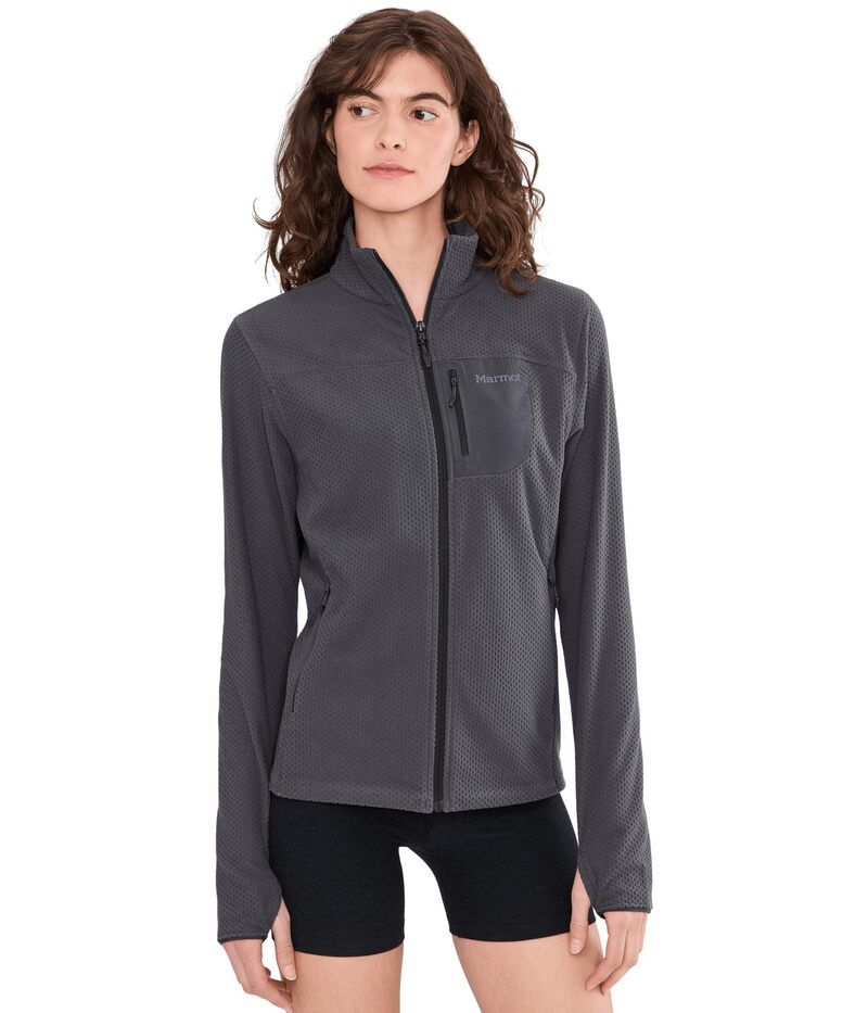 マーモット レディース アウター ニット・セーター フリース ジャケット Marmot Airfleece Jacket Blackened