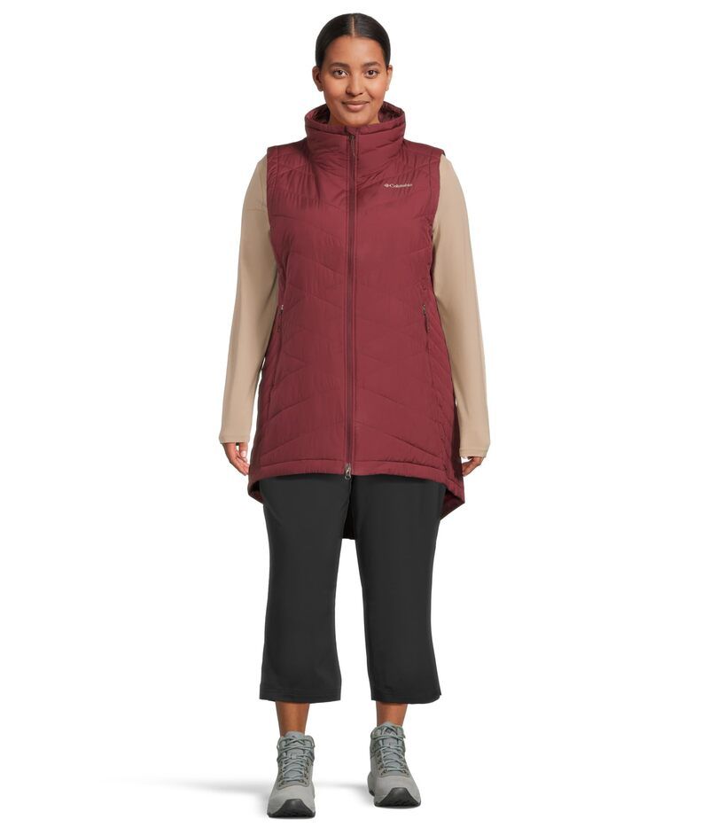 コロンビア レディース アウター コート プラスサイズ ベスト Columbia Plusize Heavenly II Long Vest Rich Wine ワイン