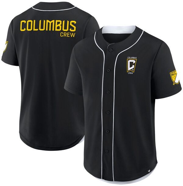 ファナティクス メンズ トップス シャツ ジャージー Fanatics MLS Adult Columbus Crew Black Baseball Jersey NoColor ブラック