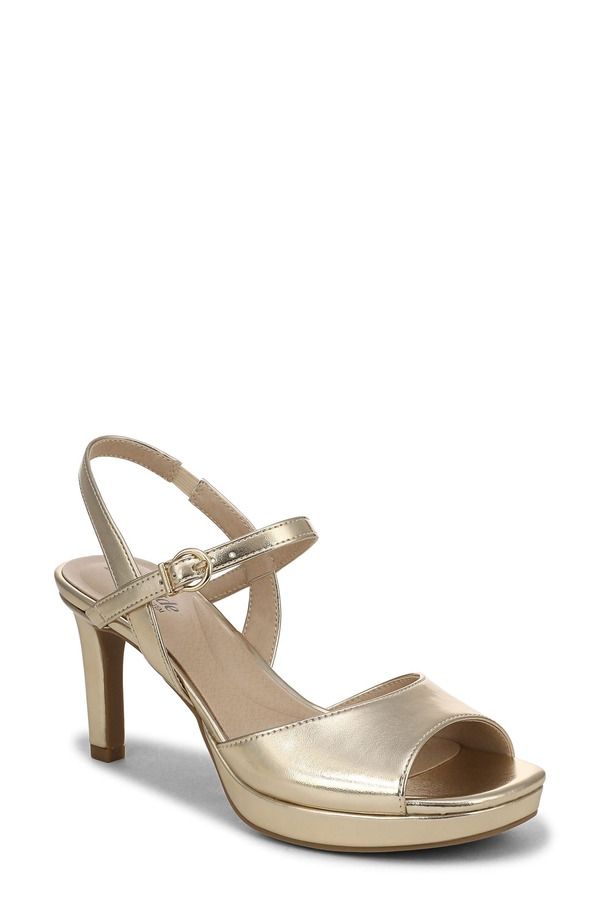 ライフストライド レディース シューズ サンダル アンクル LifeStride Gwendolyn Ankle Strap Sandal Gold ゴールド