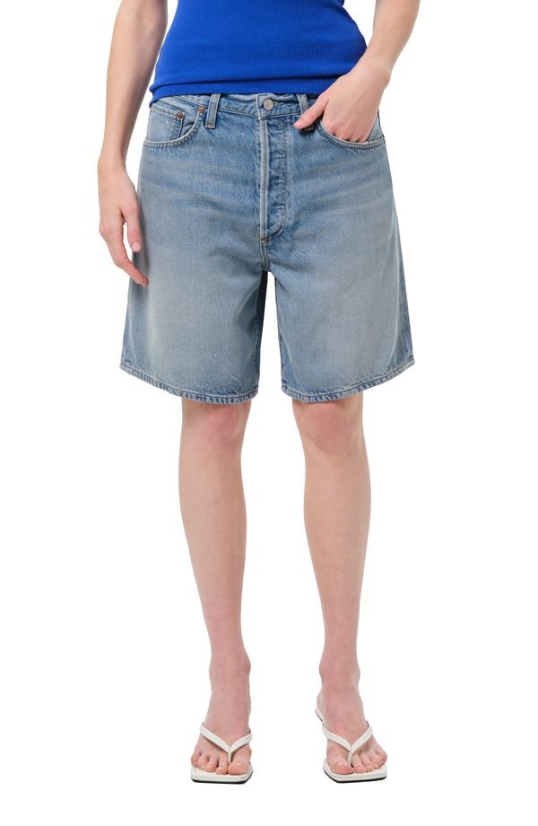 アゴルド レディース ボトムス デニムパンツ ショートパンツ AGOLDE Indra Long Denim Shorts Reset デニム