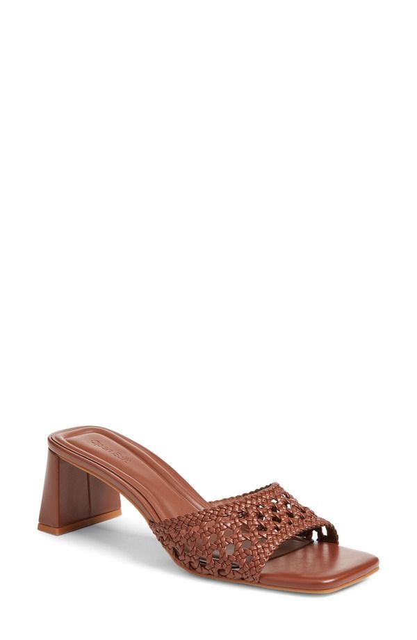 オープンエディット レディース シューズ サンダル ヒール Open Edit Jaydin Block Heel Sandal Brown Russet ブラウン