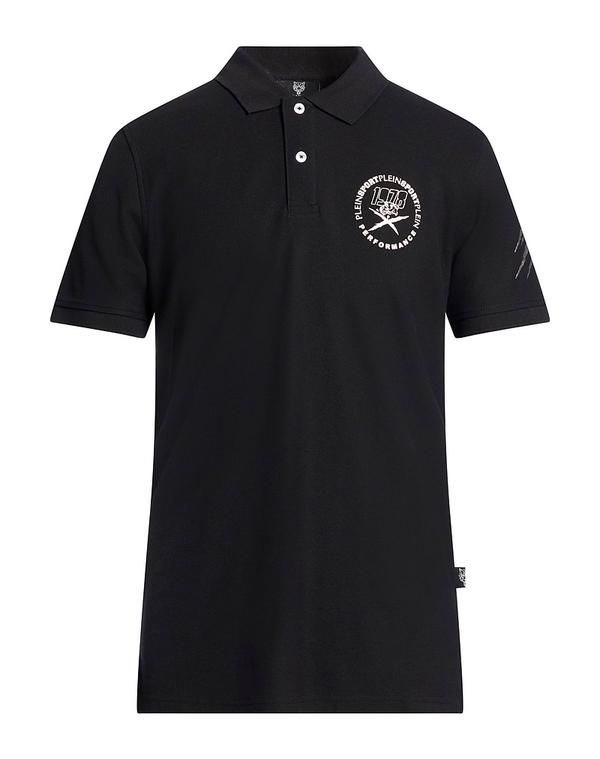 プレイン スポーツ メンズ トップス ポロシャツ PLEIN SPORT Black ブラック
