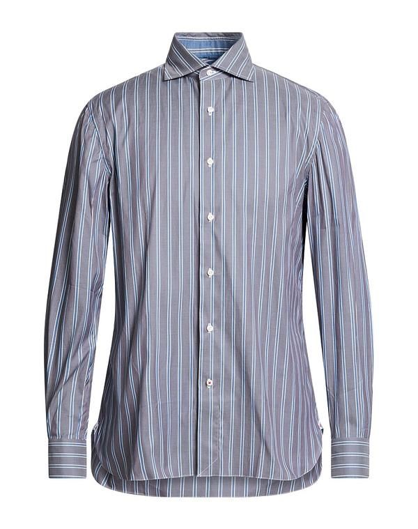 イザイア メンズ トップス シャツ ISAIA Blue Gray グレー