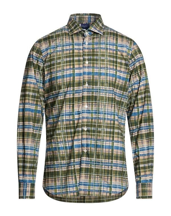 ボリオリ メンズ トップス シャツ BOGLIOLI Military Green グリーン