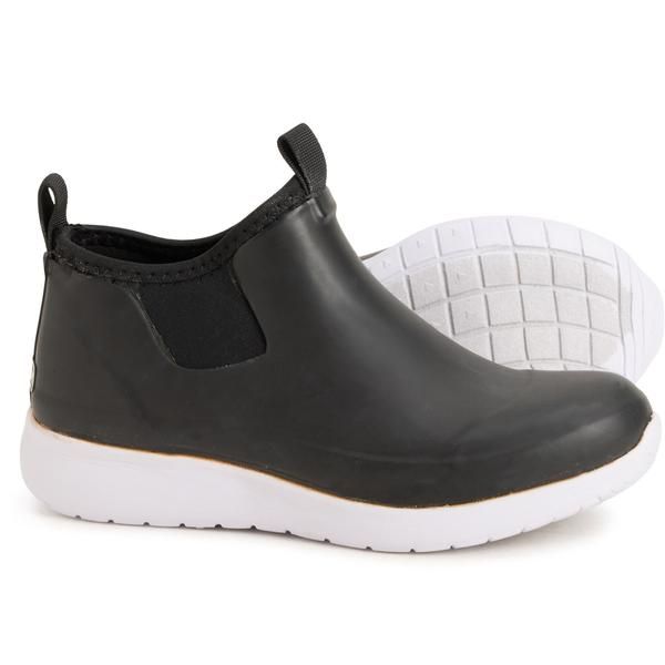 チョーカ レディース シューズ ブーツ・レインブーツ Chooka Lakemont Neoprene Rain Boots Waterproof SlipOns For Women Black ブラ