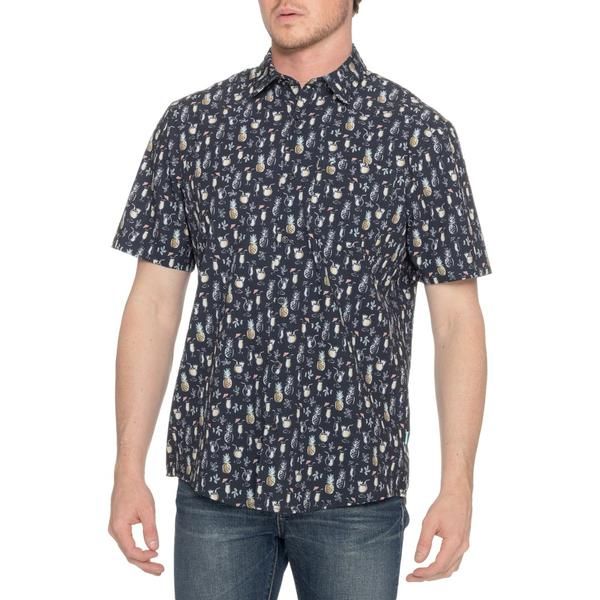 クイックシルバー ウォーター マン メンズ トップス シャツ プリント Quiksilver Waterman Patron Printed Tech Woven Shirt Short Sleeve