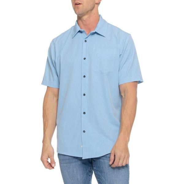 クイックシルバー ウォーター マン メンズ トップス シャツ Quiksilver Waterman Radiance Woven Tech Shirt Short Sleeve Riviera Bl
