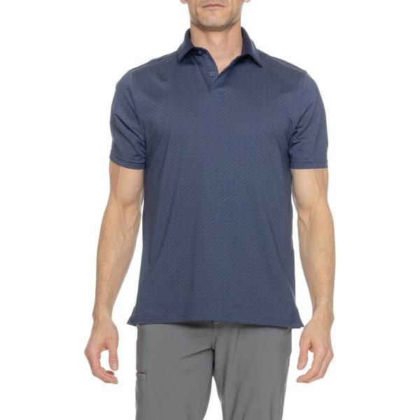 アンダーアーマー メンズ トップス シャツ プリント Under Armour T2 Green Heritage Print Polo Shirt UPF 50 Short Sleeve Marin