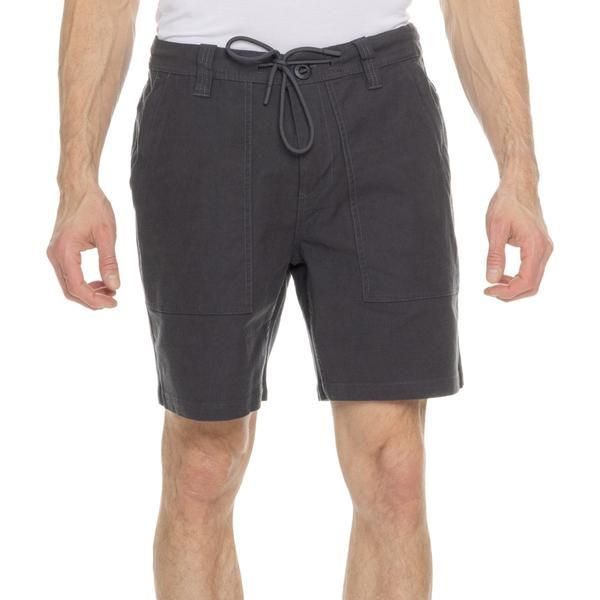 ローアク メンズ ボトムス ハーフパンツ・ショーツ ショートパンツ ROARK Layover Utility Shorts 18 Carbon Black ブラック