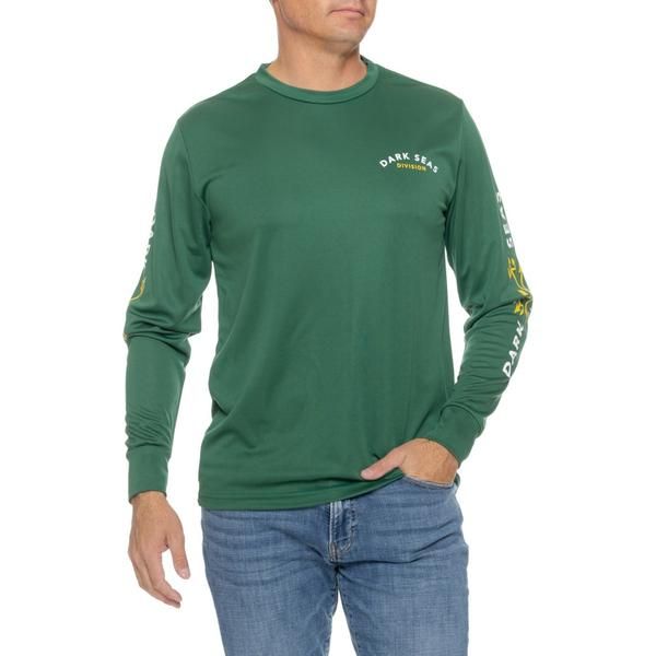 ダークシーズ メンズ 水着 ハーフパンツ・ショーツ Tシャツ DARK SEAS Headmaster Sun TShirt UPF 50 Long Sleeve Forest Green グリーン