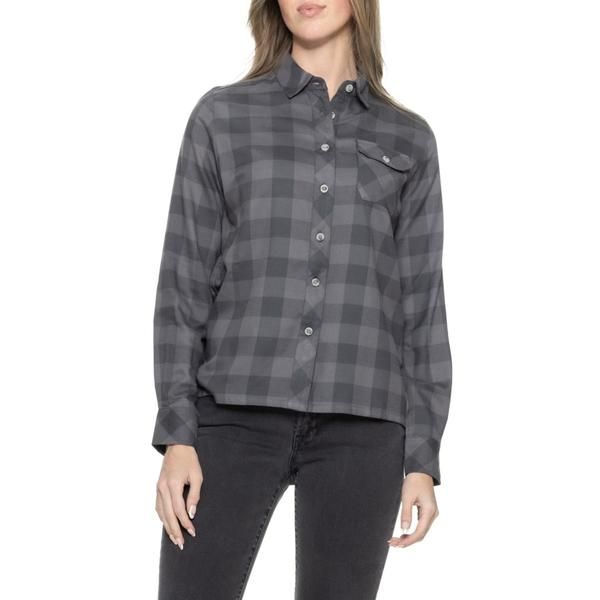 ストラフェ レディース トップス シャツ Strafe Durant Flannel Shirt Long Sleeve Charcoal チャコール