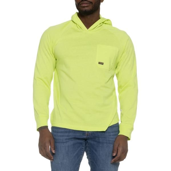 アリアト メンズ トップス Tシャツ Ariat Rebar Strong Hooded TShirt Long Sleeve Bright Yellow イエロー