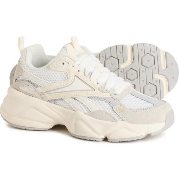 リーボック レディース シューズ スニーカー レザー Reebok Charge Sneakers Leather For Women NaturalMist GreyWhite ホワイト