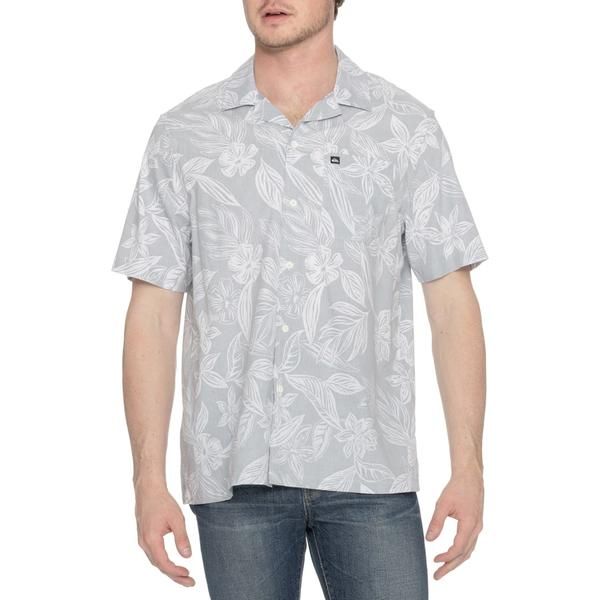 クイックシルバー メンズ トップス シャツ フラワー柄 プリント フラワー Quiksilver Exploration Floral Print Shirt Short Sleeve Sje0 Qu