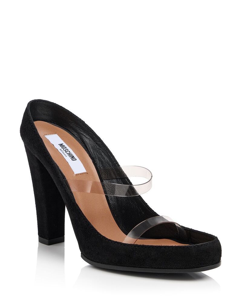 モスキーノ レディース シューズ サンダル Moschino Womens Transparent Strap Sandals Nude