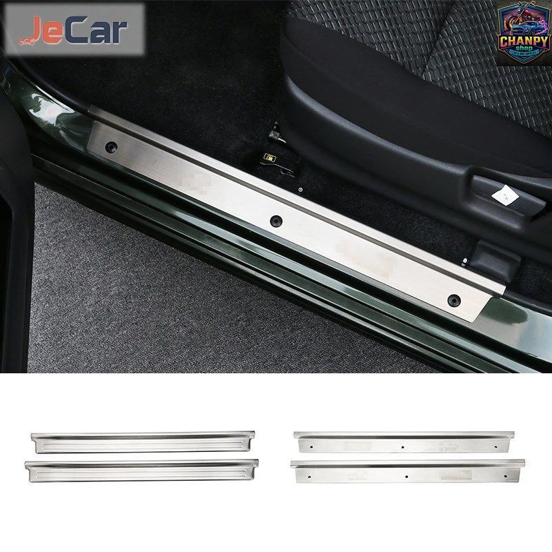 ステンレス製自動車ドアシルスカッフプレートガード ジムニー 2010-2015 車用