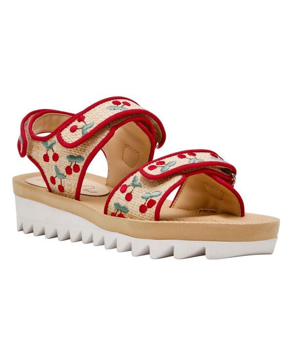 ワイルド ペアー レディース シューズ サンダル Wild Pair Womens Kirsche Raffia Sandals Cherry