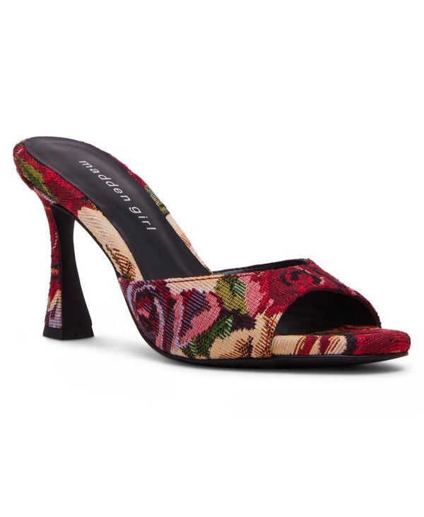 マッデンガール レディース シューズ スリッポン・ローファー サンダル ヒール Madden Girl Womens Gibson HighHeel SlipOn Sandals Floral Mul
