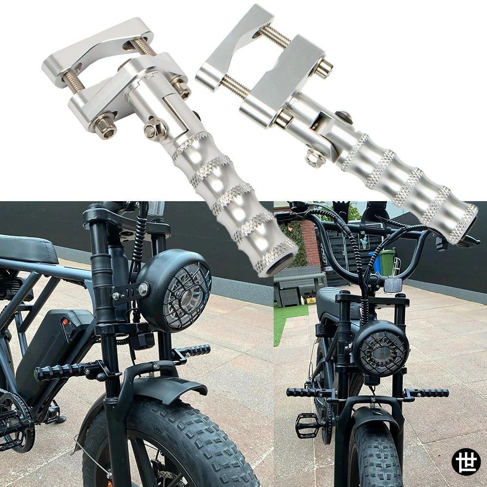 22MM-28MM バー折りたたみ式フットレスト ハーレー パンアメリカ 1250 スペシャル用 フットペグ ロイヤルエンフィールド ヒマラヤン用 CSC