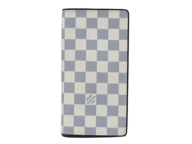 LOUIS VUITTON ルイ・ヴィトン バッグ ポルトフォイユ・ブラザ ダミエ・コースト ネイビー ｻｲﾌ･小物 N63506 長財布 【中古】