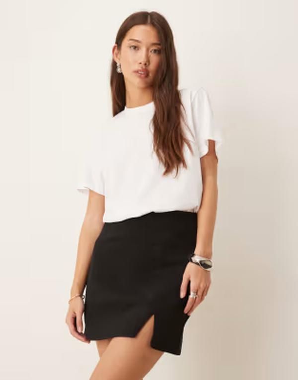 ノーバディーズ チャイルド レディース ボトムスカート ミニ Nobodys Child Oscar tailored pelmet mini skirt part of a set Black ブラ