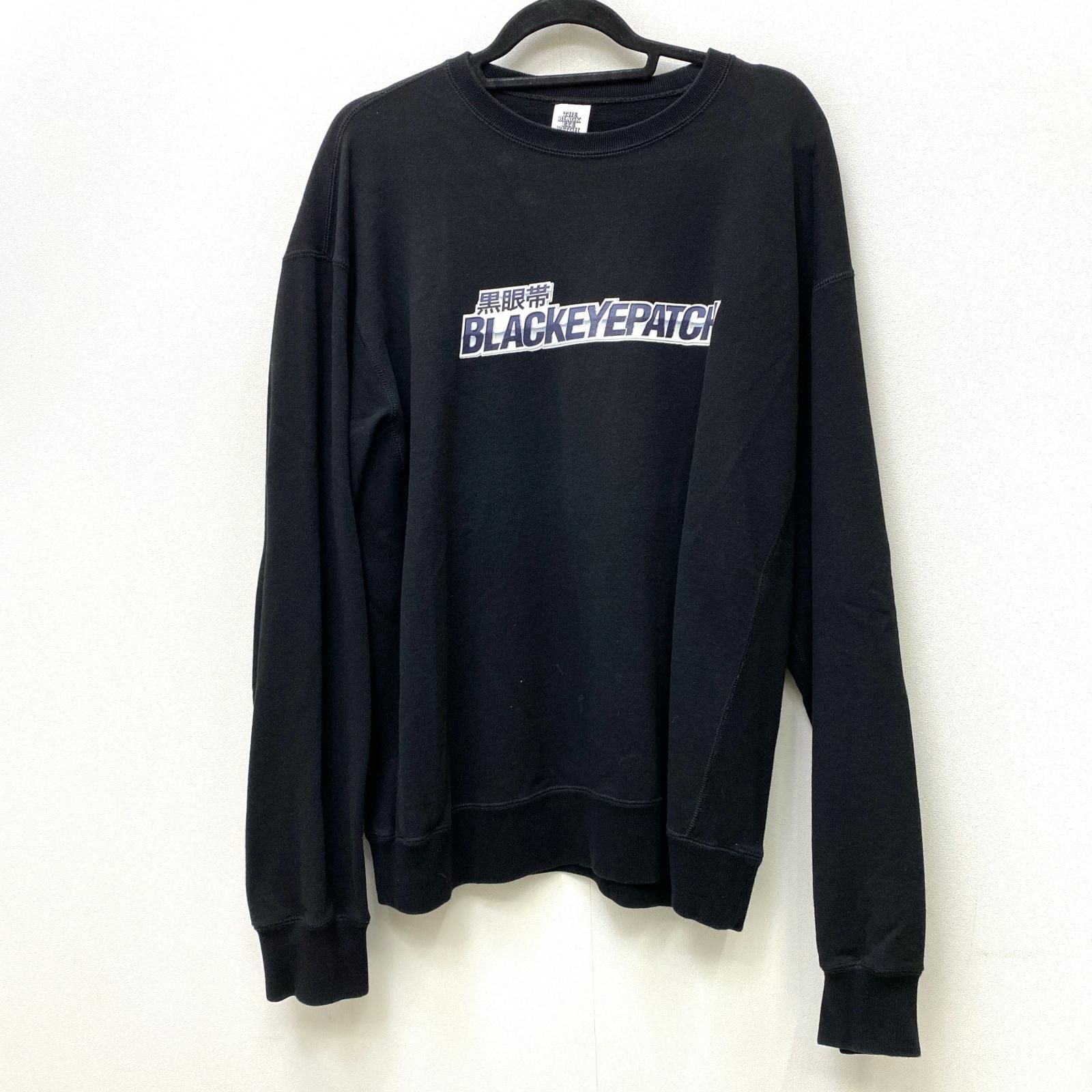 【加古川店】 中古 BlackEyePatch | ブラックアイパッチ スウェット WANGAN LINE CREW SWEAT BEPSS22TP20 ブラック サイズ：L 【103】