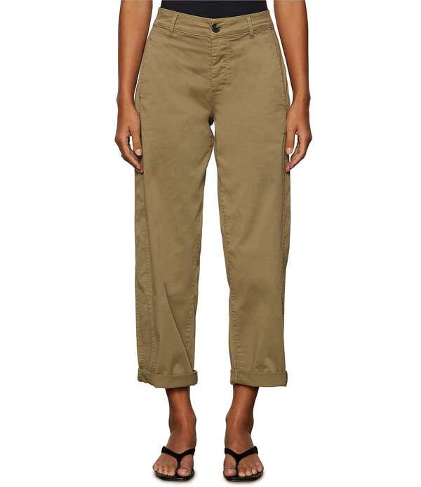 サンクチュアリー レディース ボトムス カジュアルパンツ Sanctuary Boyfriend Cruiser Standard Rise Barreleg Twill Pants Covert G