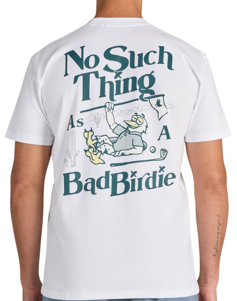 バッドバーディー メンズ トップス Tシャツ Bad Birdie Mens No Such Thingolf TShirt White ホワイト