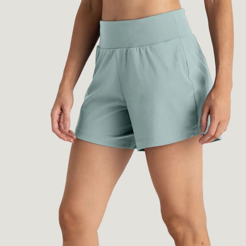 フリー フライ レディース ボトムス ハーフパンツ・ショーツ ショートパンツ Free Fly Womens BambooLined Active Breeze 5 Shorts Ocean Mist